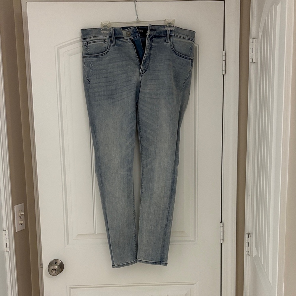 Express Light Blue Women's Skinny Jeans